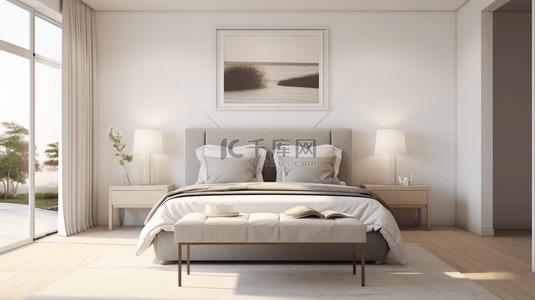 温馨舒适大床房卧室家居设计图片10
