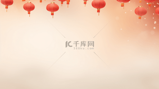 中国红春节喜庆节日背景10