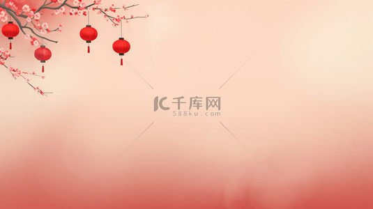 唯美红色春节节日喜庆背景28