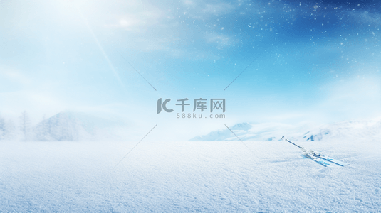 雪地背景图片_白色雪地雪山极限运动滑雪