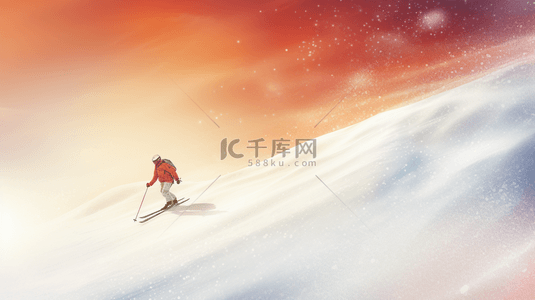 极限极限运动背景图片_白色雪地雪山极限运动滑雪