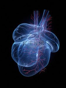 半透明材料人体心脏医学背景4