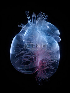 半透明材料人体心脏医学背景5