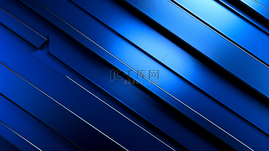 钢铁背景图片_抽象金属蓝背景，并带有蓝色的灯光。