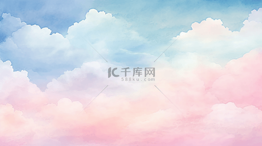 粉色蓝色水彩背景图片_调色板

用柔和色调的水彩手绘天空云朵背景。