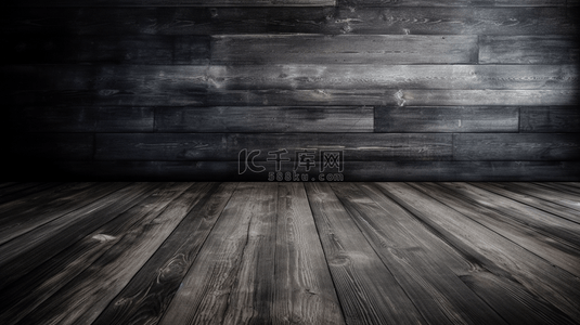 黑色木质地板