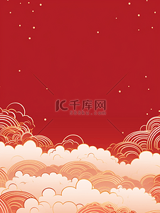 中国风红色背景喜庆海报展板背景