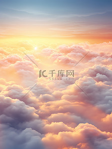 夕阳云朵背景图片_天空云朵日落浪漫的场景6