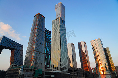北京景点摄影照片_北京国贸高楼大厦