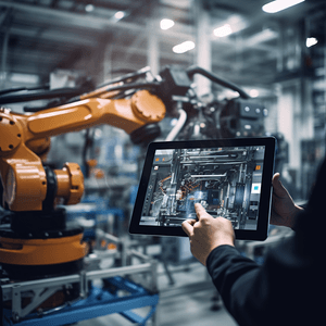 自动化机械臂机在智能工厂中的应用汽车工业工业第四次物联网数字化制造操作