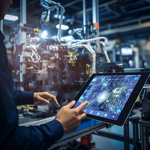 自动化机械臂输送带机在智能工厂行业的第四次物联网数字化制造