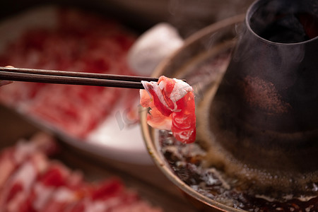 丰富的食物摄影照片_涮羊肉