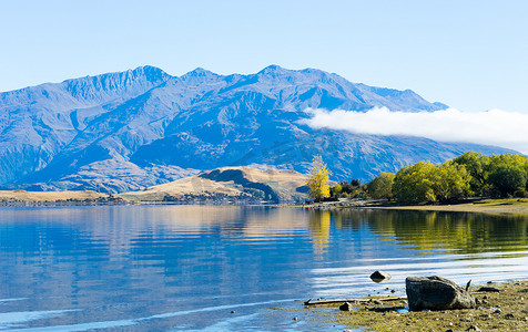 相约新西兰摄影照片_新西兰的阿尔卑斯山和湖