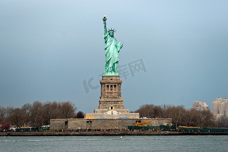 自由女神像。纽约美国.