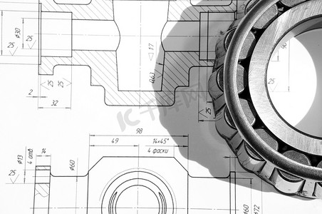 机械制图和工具轴承