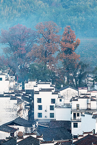深秋的古村落, 武源县, 中国最美丽的乡村