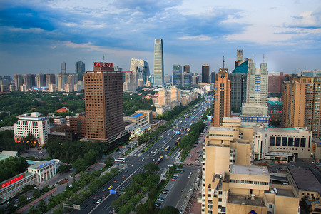 俯瞰北京长安街