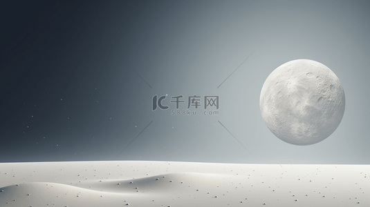 月球背景图片_灰色系太空月球地面背景3