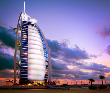 迪拜，阿拉伯联合酋长国-11 月 27 日： burj al 阿拉伯宾馆的 201 11 月 27