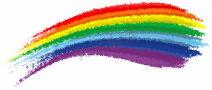 艺术彩虹的颜色画笔描边油漆背景 2