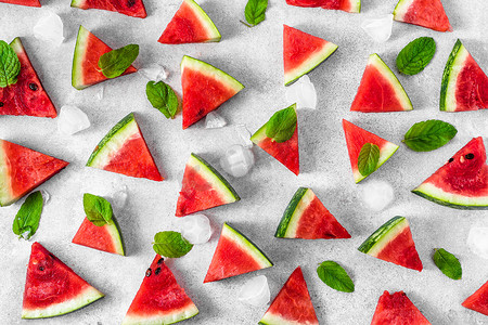 切片水果摄影照片_多汁的西瓜, 切片冰棒, 冷, 甜甜点夏季流行, 切片水果图案