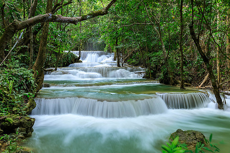 Huai Mae Khamin Waterfall Level 1, Khuean Srinagarindra National Park, Kanchanaburi, Thailand