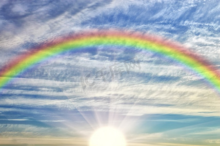 云天中的彩虹