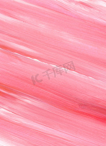 粉红色抽象丙烯酸绘画用作背景, 纹理, 设计元素。笔触纹理的现代艺术