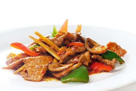 中国牛肉和蔬菜