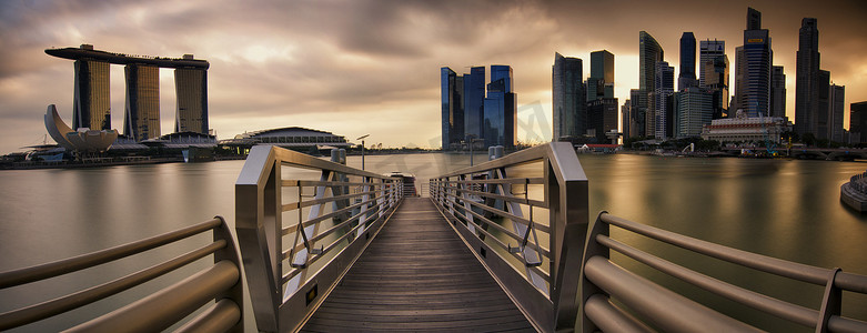 新加坡的全景