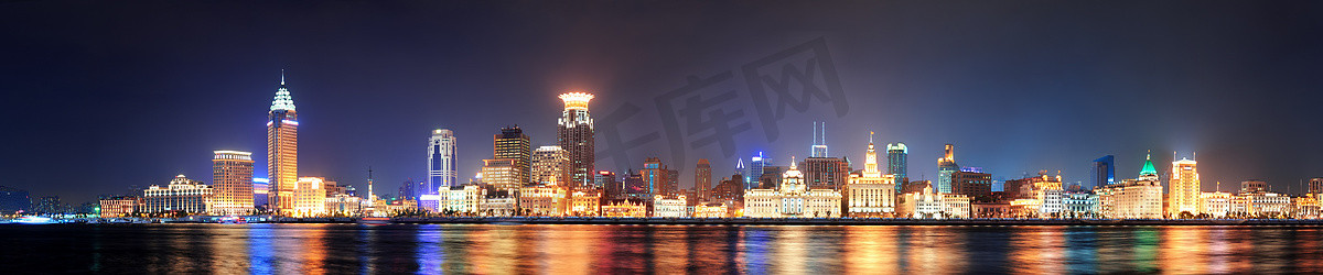 晚上摄影照片_上海历史建筑