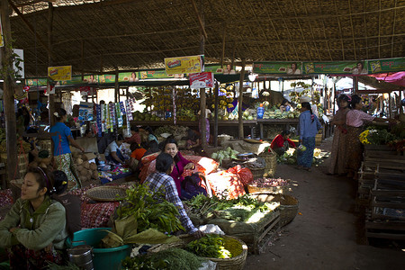 myanmar街头市场
