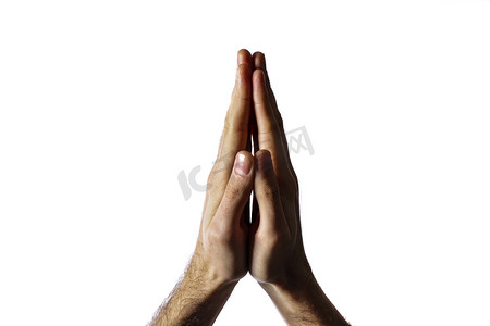 双手合十祈祷