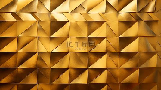 豪华的金色曲线板壁背景。