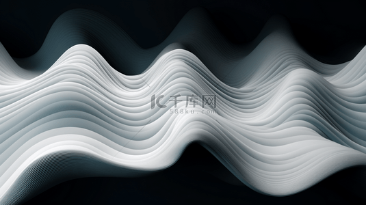 非常逼真的白色漩涡形状，孤立出来。液体抽象的现代设计。
