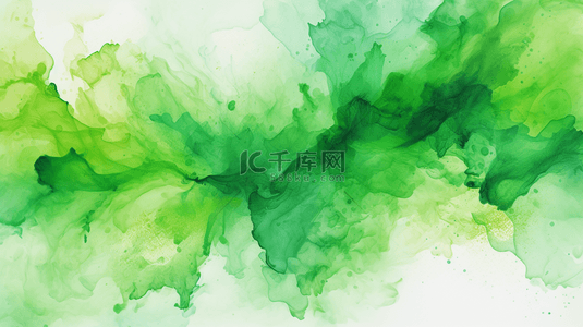 照片背景图片_抽象的绿色自然水彩背景插图，高分辨率免费照片。