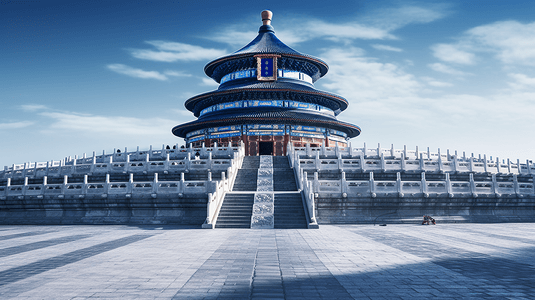 天坛建筑摄影照片_北京天坛地标建筑