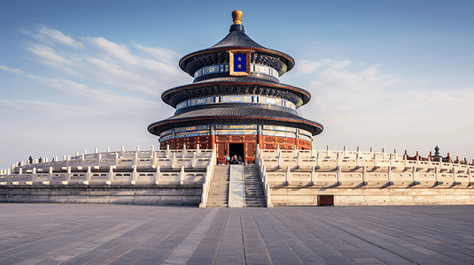 北京天坛地标建筑