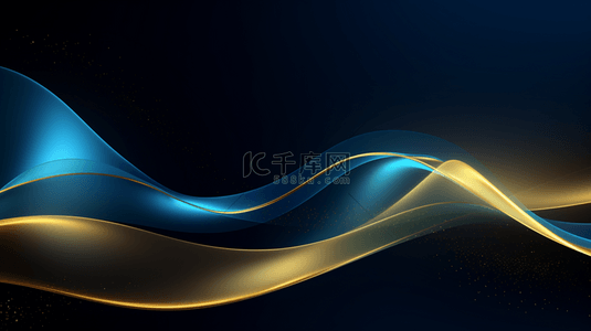 流动的液体背景图片_摘要：黄色金色波浪的背景。