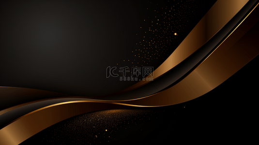 金色曲线豪华背景，现代封面设计。邀请卡模板概念。矢量插图。