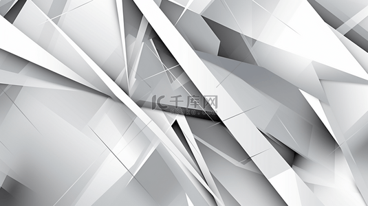 抽象的现代白灰渐变色斜线图案背景，适用于平面设计。