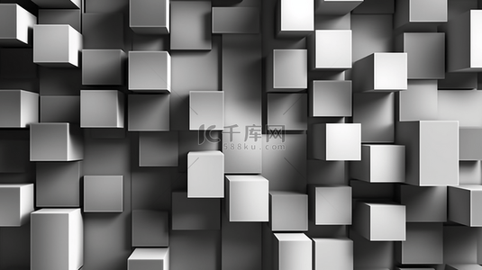 抽象的白灰技术模板设计背景。