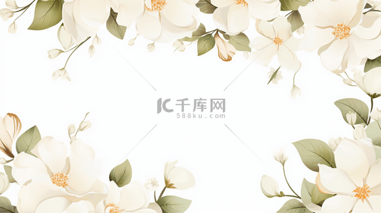 白花花的雪背景图片_金色闪光蓝色边框