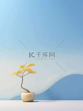 纯色背景背景图片_中国山水淡蓝色天空纯色背景1