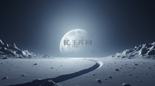 月球星球宇宙探索简约背景27