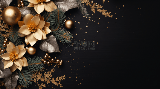 圣诞快乐2018背景图片_2018年新年快乐，带有细腻线条的金色背景。