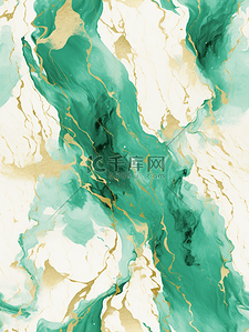 烫金大理石背景图片_绿色烫金大理石纹理抽象背景3