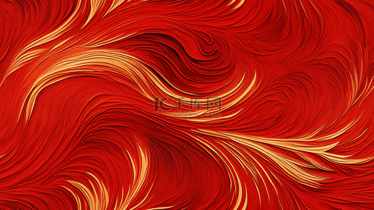 云纹红背景图片_红金新年花纹中国风传统花纹