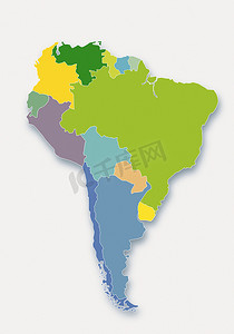 南美地图