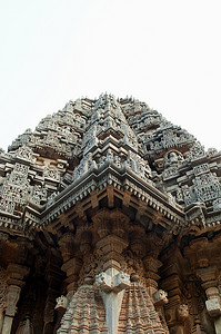 东方世界摄影照片_卡纳塔克邦迈索尔附近的寺庙